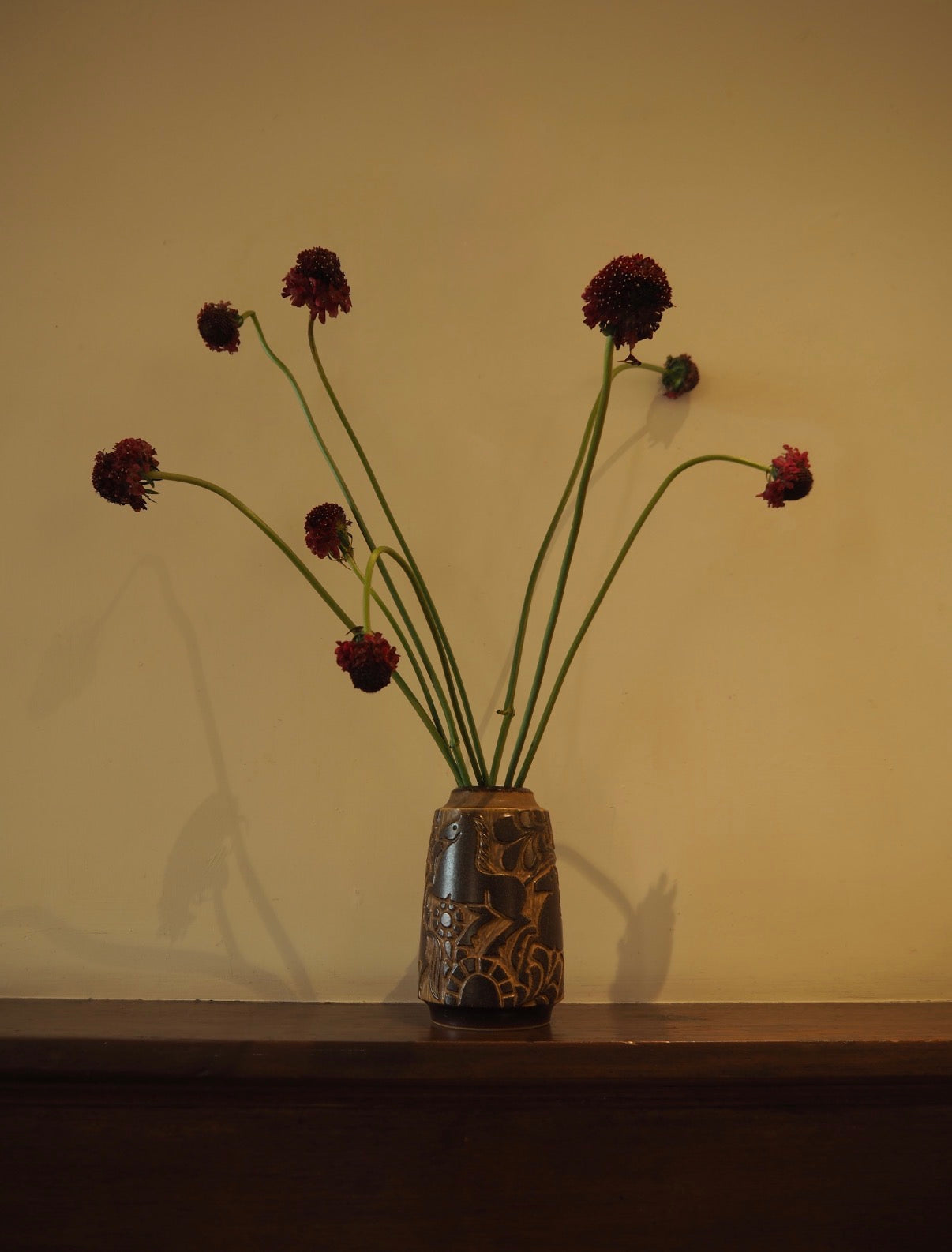 Year of the Horse Relief Vase