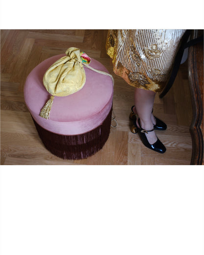 GILDED PETAL BUCKET BAG