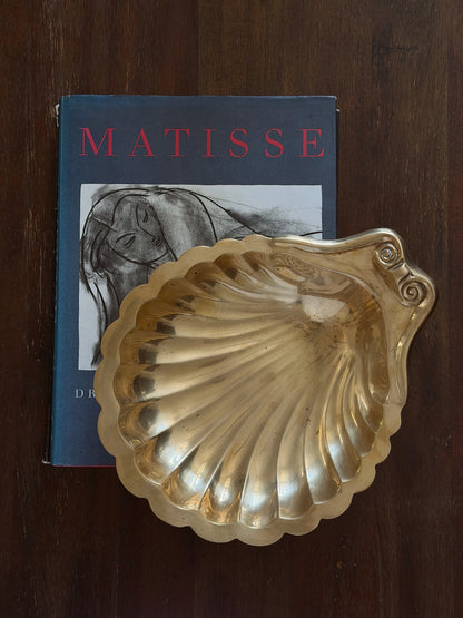 Shoreline Brass: Large Seashell Bowl