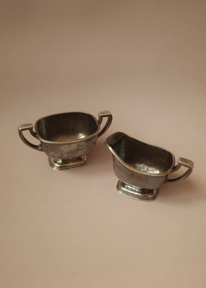 Silver Service: Sugar & Creamer Set